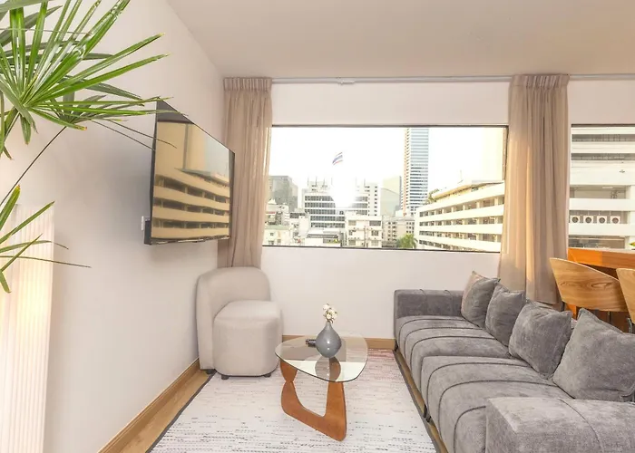 Apartamento 2 Bedrooms For 3 Guest Comfy At Heart Of Silom - 7a Banguecoque