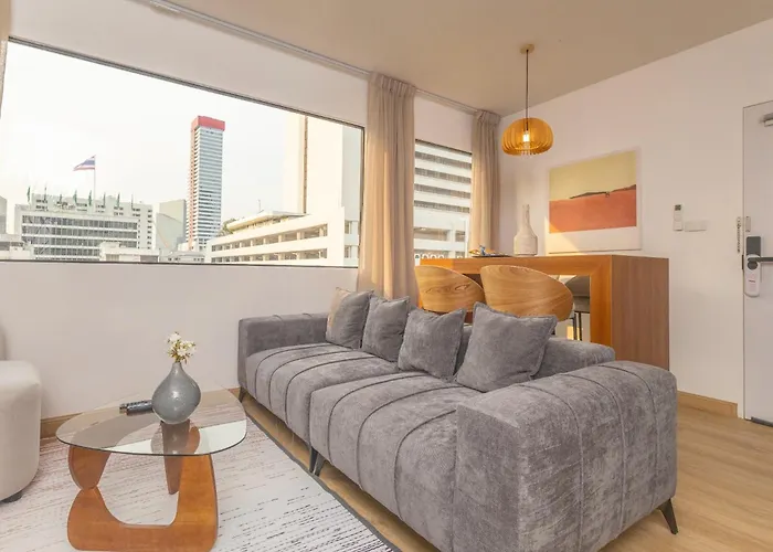 2 Bedrooms For 3 Guest Comfy At Heart Of Silom - 7a Apartamento Banguecoque