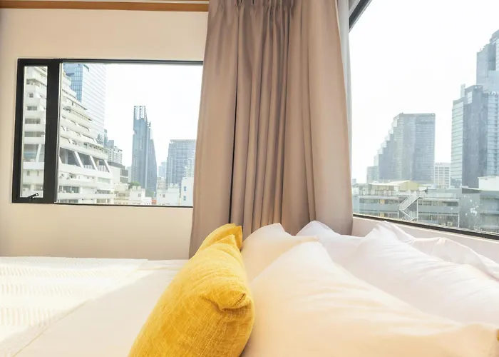 2 Bedrooms For 3 Guest Comfy At Heart Of Silom - 7a Apartamento Banguecoque